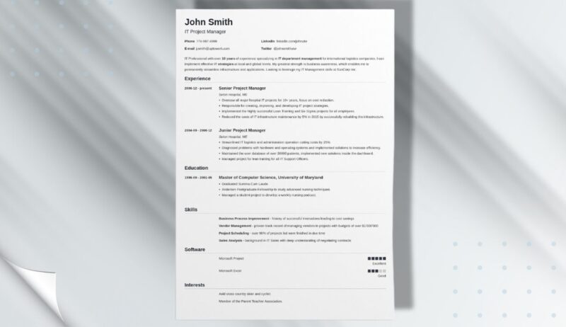 CV template